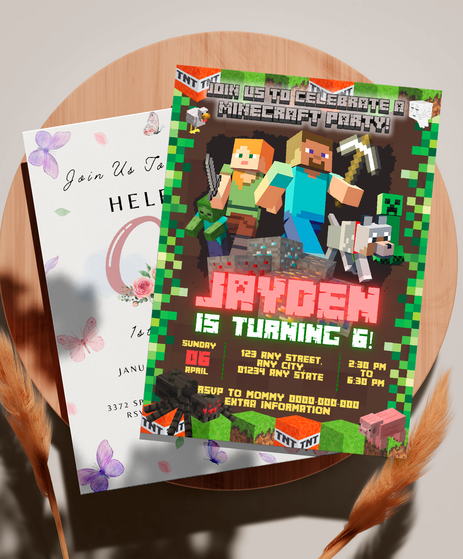 CelebrArt Creations custom invitation design example